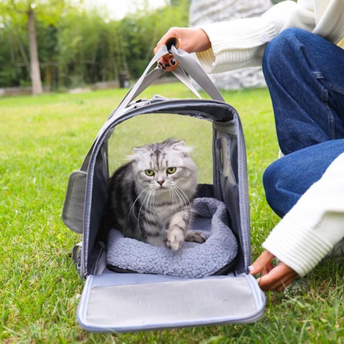 2WAY ペット キャリーバッグ ボストン お出かけ 犬 猫 ペット用品 鞄 お散歩 通気性 ショルダー 肩掛け 手持ち ワンちゃん 猫ちゃん | COTEN | 12