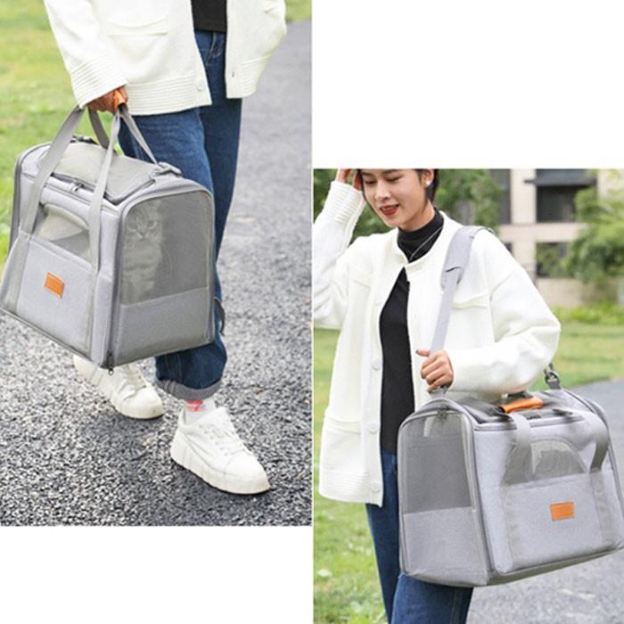 2WAY ペット キャリーバッグ ボストン お出かけ 犬 猫 ペット用品 鞄 お散歩 通気性 ショルダー 肩掛け 手持ち ワンちゃん 猫ちゃん | COTEN | 13