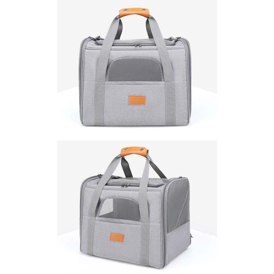 2WAY ペット キャリーバッグ ボストン お出かけ 犬 猫 ペット用品 鞄 お散歩 通気性 ショルダー 肩掛け 手持ち ワンちゃん 猫ちゃん | COTEN | 02