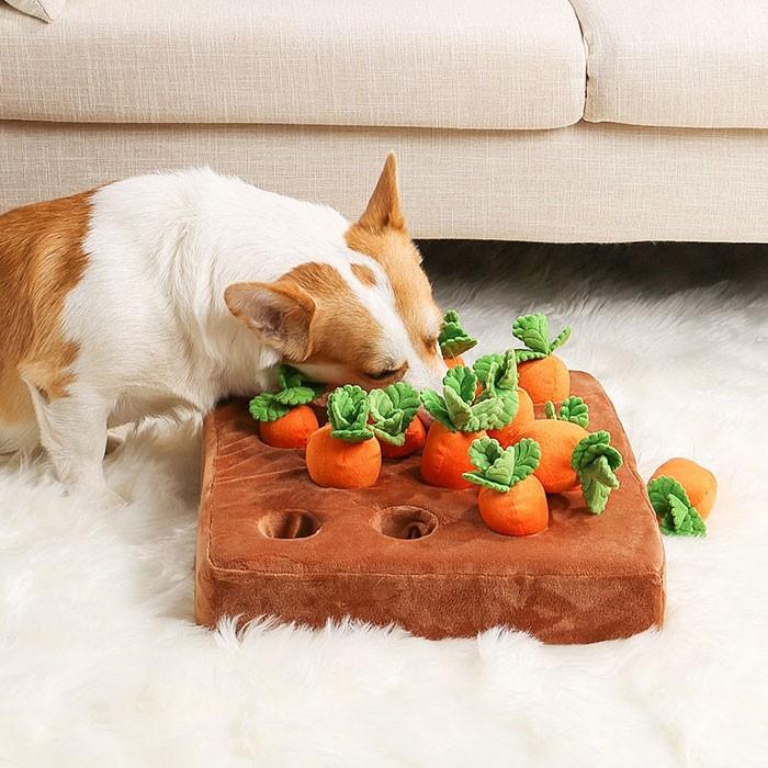 にんじん畑 ノーズワークトイ 犬 猫 知育玩具 知育おもちゃ ペット用品 ぬいぐるみ 人参 遊び 運動不足 トイ ストレス解消 ペット おもちゃ COTEN | COTEN | 08