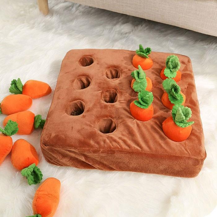 にんじん畑 ノーズワークトイ 犬 猫 知育玩具 知育おもちゃ ペット用品 ぬいぐるみ 人参 遊び 運動不足 トイ ストレス解消 ペット おもちゃ COTEN | COTEN | 09