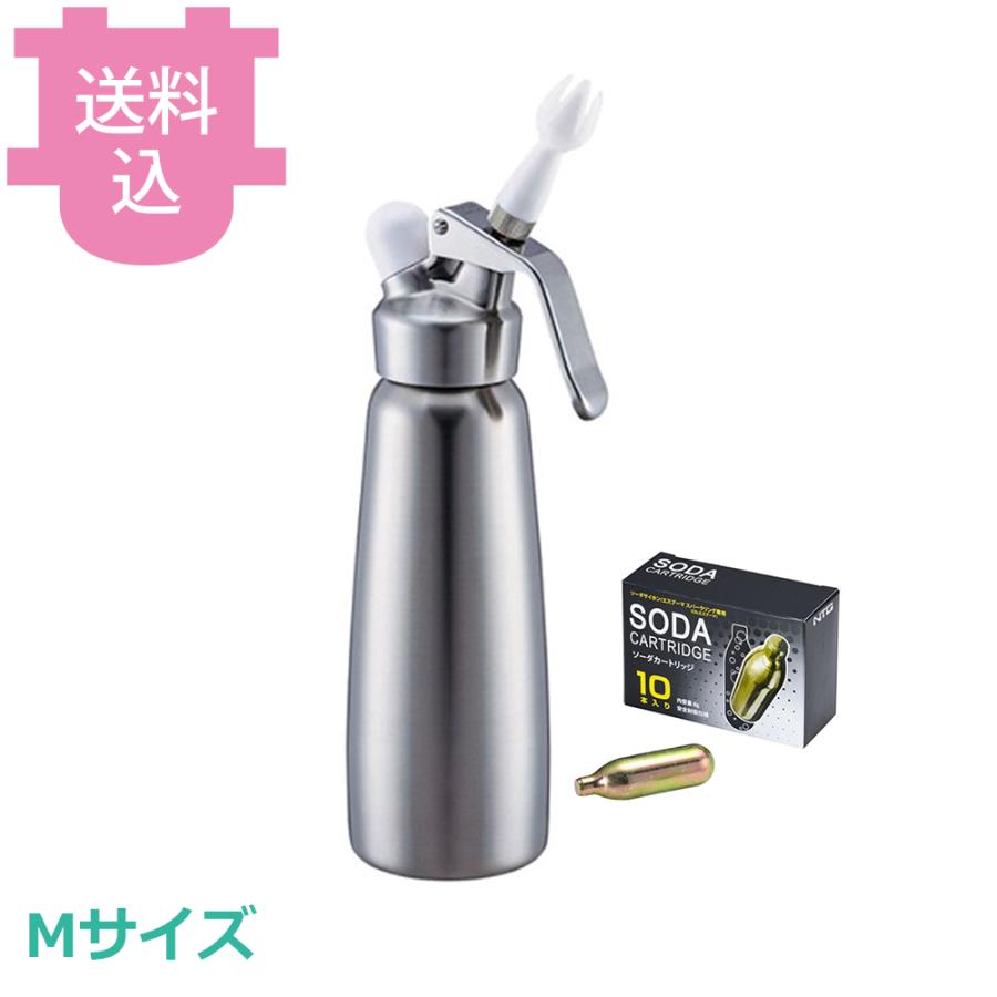 日本炭酸瓦斯製 エスプーマ スパークリング M ステンレス ソーダカートリッジ10本セット（CO2エスプーマ） 【送料込、代引不可】 | 