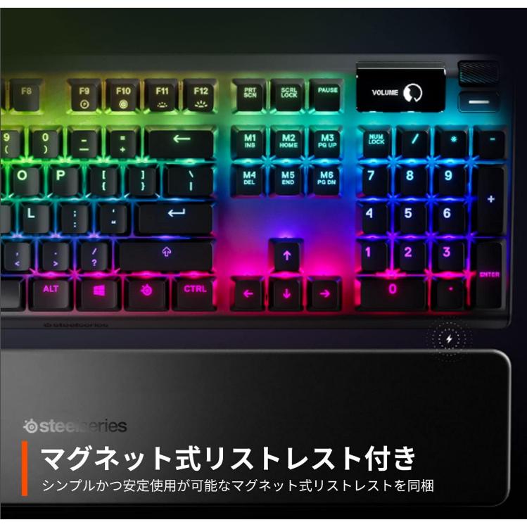 「言葉では言い表せない」シリーズ6 SteelSeries ゲーミングキーボード Apex 7 Blue Switch 日本語配列