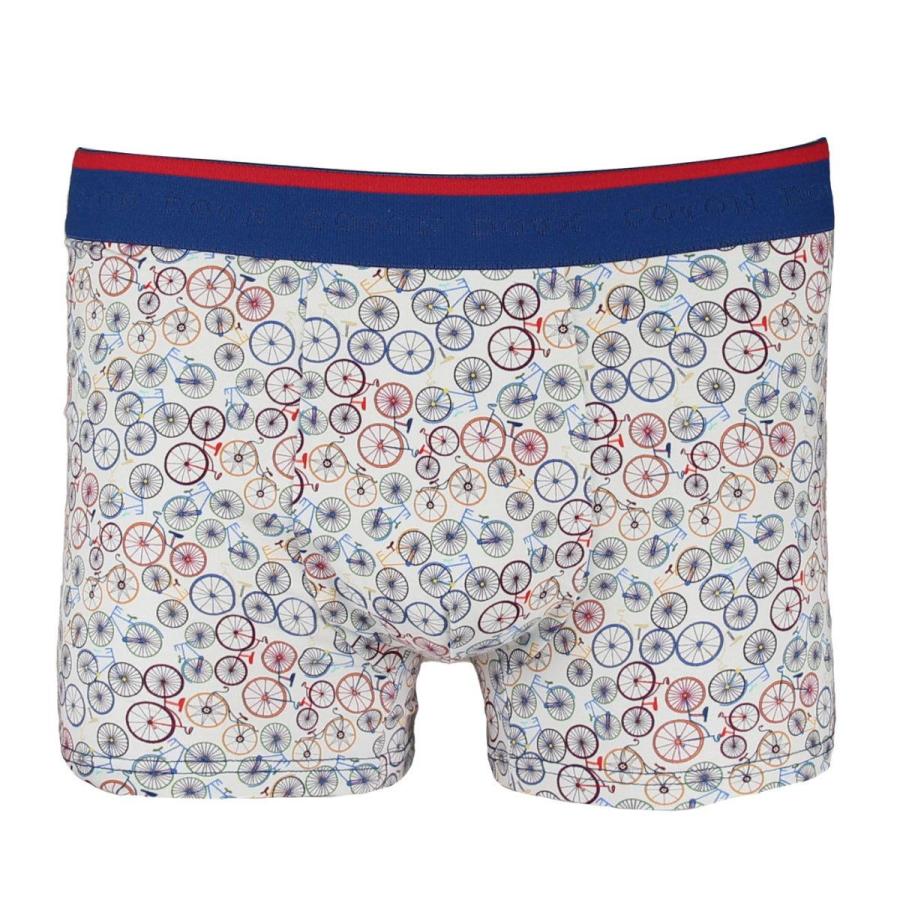 フランス ボクサーパンツ かわいい 可愛い メンズ 男性下着 ブランド プレゼント ギフト  自転車 モチーフ COTON DOUX （コトンドゥ） bx22103 |  | 01