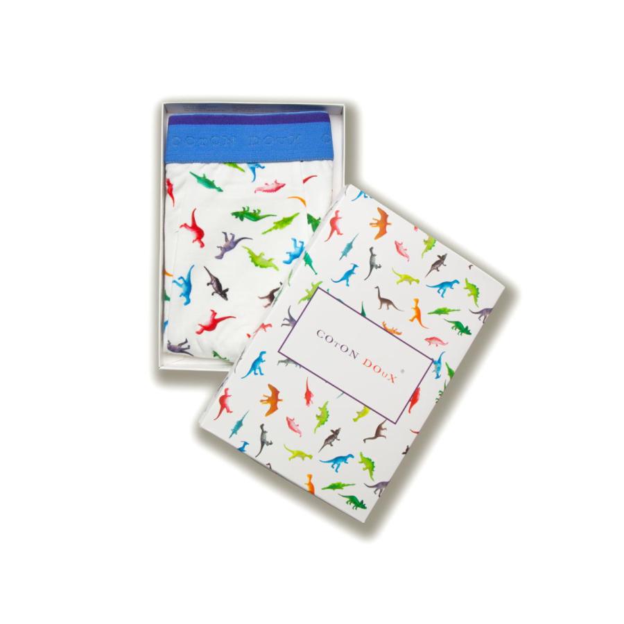 ボクサーパンツ ブランド かわいい 可愛い メンズ 高級 男性下着 お洒落 プレゼント ギフト 恐竜柄 カラフル COTON DOUX （コトンドゥ） bx42234 |  | 03