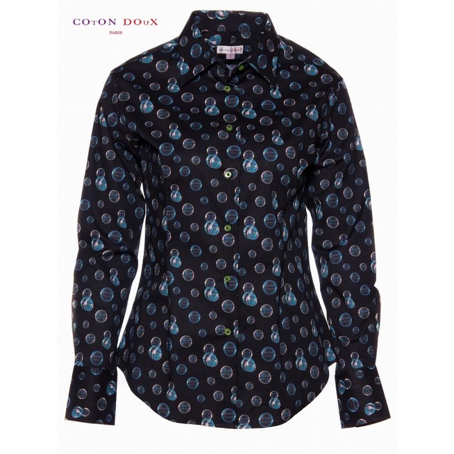 カジュアルシャツ レディース シャツ 柄シャツ 長袖 プリント 可愛い 派手 シャボン玉 泡 ポップアート Cotondoux コトンドゥ L92ad1748bubble L92ad1748bubble Cotondoux コトンドゥ ヤフー店 通販 Yahoo ショッピング