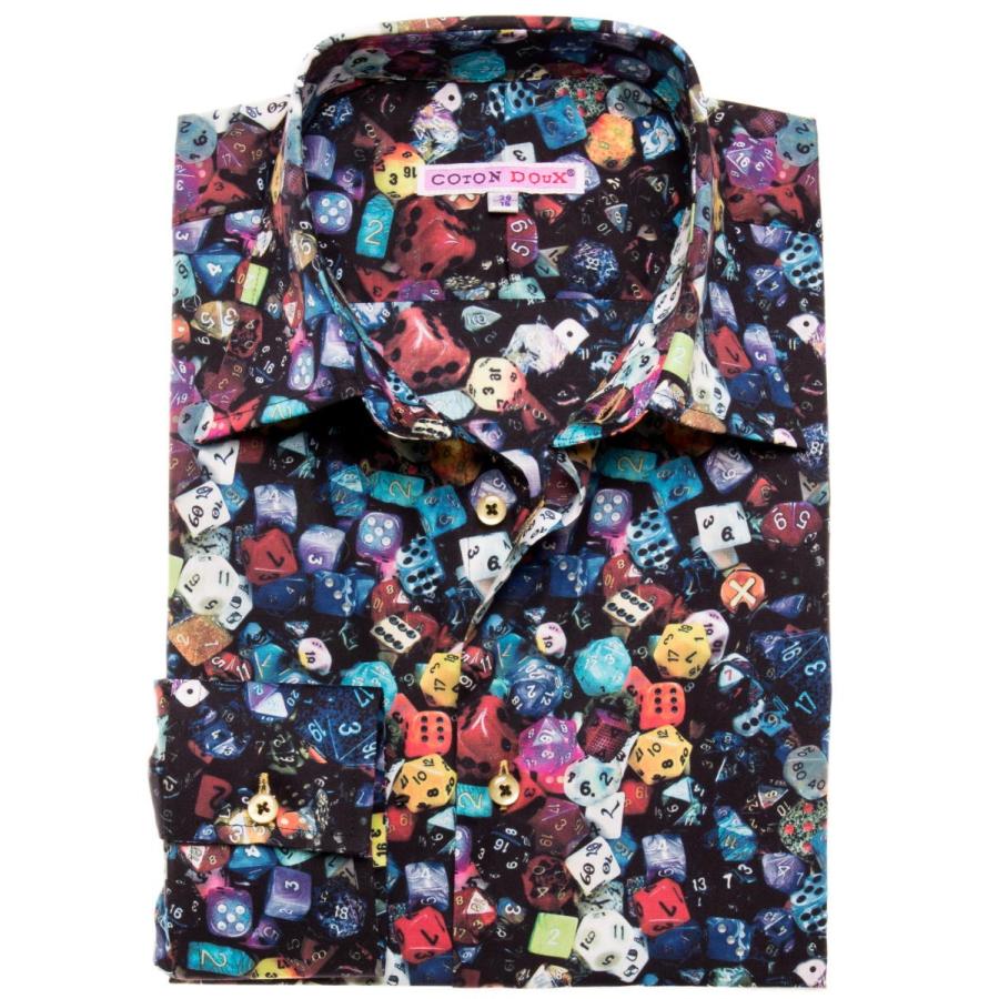 フランス 柄シャツ メンズ 長袖シャツ ブランド おしゃれ オフィス