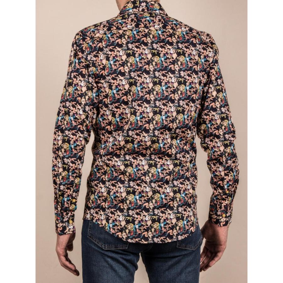 柄シャツ メンズ 長袖 メンズシャツ ブランド ユニーク 派手な柄 インパクト 目立つ柄 コミック Cotondoux コトンドゥ M01ad1878comic M01ad1878comic Cotondoux コトンドゥ ヤフー店 通販 Yahoo ショッピング