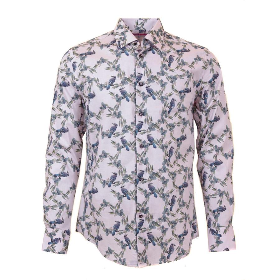 とっておきし福袋 柄シャツ シャツ メンズ M12ad2123smallbird コトンドゥ Doux Coton ブランド 鳥柄 プレゼント 男性 60代 50代 40代 30代 代 長袖 長袖 サイズ 40 L Xl Coaching Enerlis Fr
