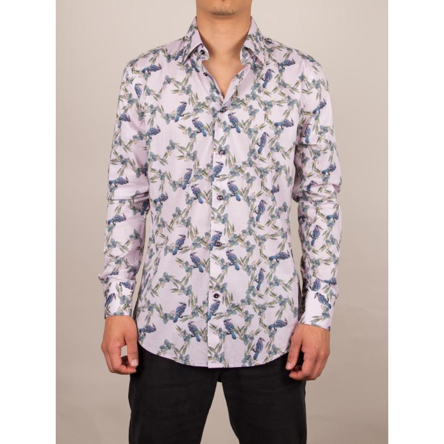 とっておきし福袋 柄シャツ シャツ メンズ M12ad2123smallbird コトンドゥ Doux Coton ブランド 鳥柄 プレゼント 男性 60代 50代 40代 30代 代 長袖 長袖 サイズ 40 L Xl Coaching Enerlis Fr