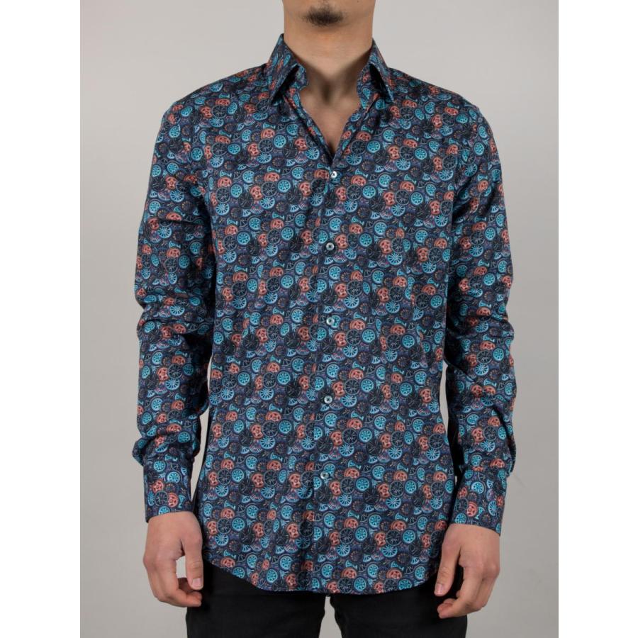 istante 長袖　シャツ　派手　総柄　イタリア　オーバーシャツ　おしゃれ istante 長袖 シャツ 派手 総柄 イタリア オーバーシャツ おしゃれ