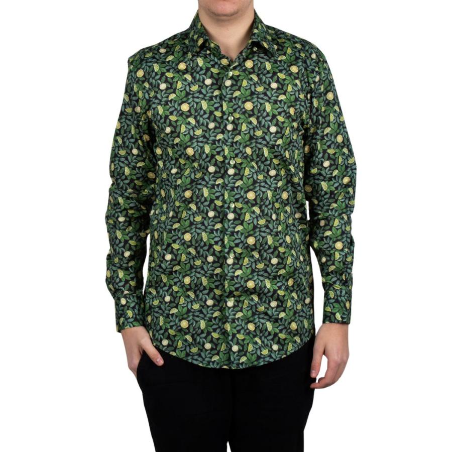 シャツ メンズ 柄シャツ 長袖 ブランド フランス イタリア 大人 高級