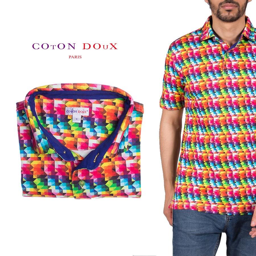 メーカー包装済 Cotondoux コトンドゥ ポロシャツ 半袖 ブランド 柄 プリント メンズ シャツ 派手 カレイドスコープ 万華鏡 お洒落 可愛い レトロ フランス イタリア Mpd39 即納 最大半額 Www Maxipiso Com Ar