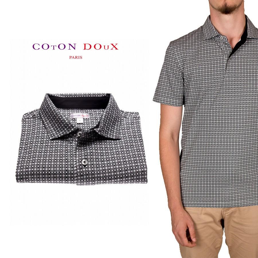 Cotondoux コトンドゥ ポロシャツ 半袖 プリント ブランド シャツ 柄 プリント おしゃれ 大人 メンズウエア かわいい フランス Mp92d125rosace コットン Cotondoux カラフル デザイン 派手 Mp92d125rosace コトンドゥ ヤフー店
