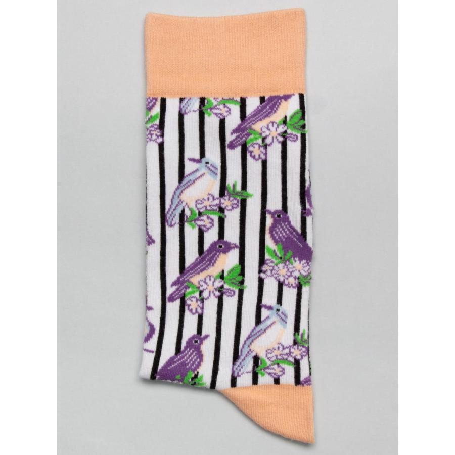CotonDoux（コトンドゥ） ソックス 靴下 くつした メンズ 男女兼用 柄 ポップ 可愛い オシャレ お洒落 かわいい 鳥柄  s42611 |  | 01