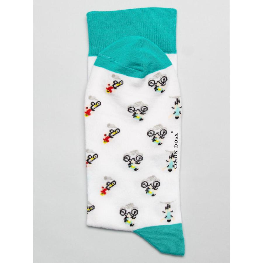 CotonDoux（コトンドゥ） ソックス 靴下 くつした メンズ 男女兼用 柄 ポップ 可愛い オシャレ お洒落 かわいい 派手 自転車柄  s42612 |  | 02