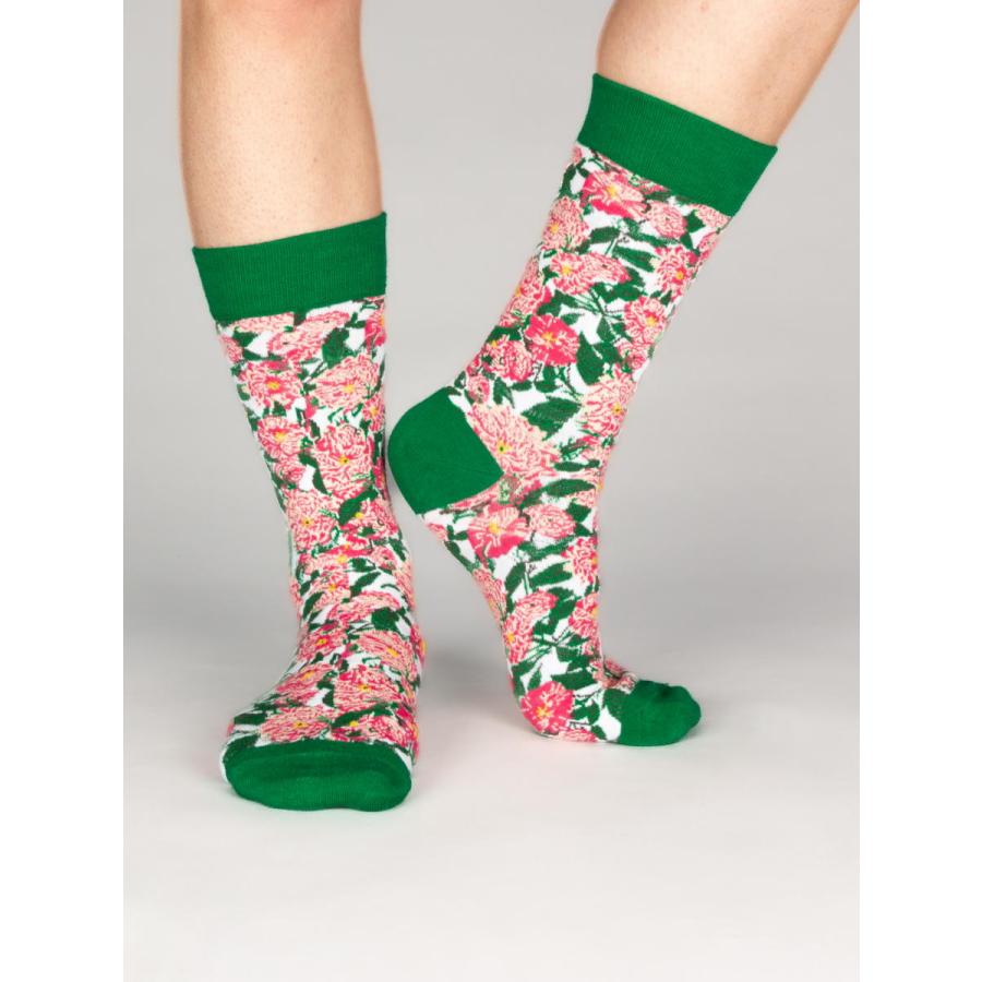 CotonDoux（コトンドゥ） ソックス 靴下 くつした メンズ 男女兼用 柄 ポップ 可愛い オシャレ お洒落 かわいい 派手 花柄 バラ柄 薔薇   s42615 |  | 03