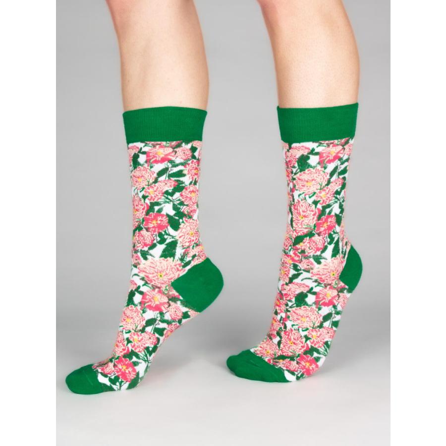 CotonDoux（コトンドゥ） ソックス 靴下 くつした メンズ 男女兼用 柄 ポップ 可愛い オシャレ お洒落 かわいい 派手 花柄 バラ柄 薔薇   s42615 |  | 04