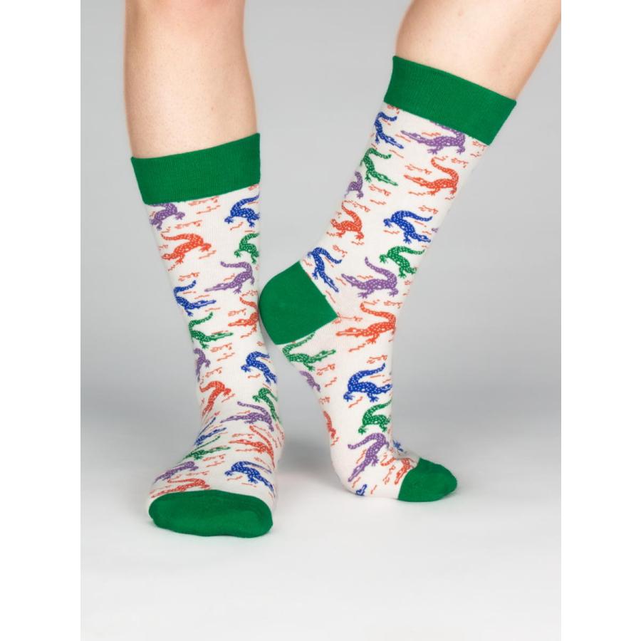 CotonDoux（コトンドゥ） ソックス 靴下 くつした メンズ 男女兼用 柄 ポップ 可愛い オシャレ お洒落 かわいい 派手 ワニ柄  s42623 |  | 03