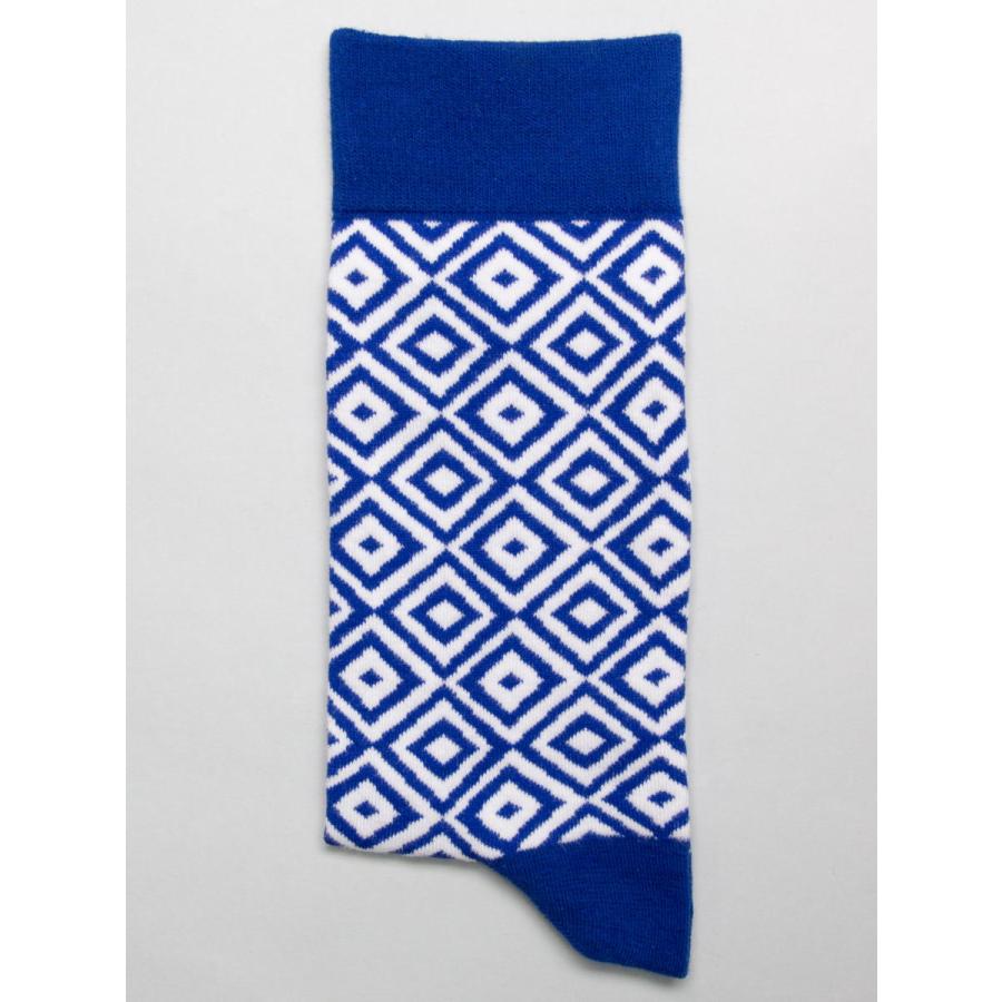 CotonDoux（コトンドゥ） ソックス 靴下 くつした メンズ 男女兼用 柄 ポップ 可愛い オシャレ お洒落 かわいい ジオメトリック柄  s42625 |  | 01