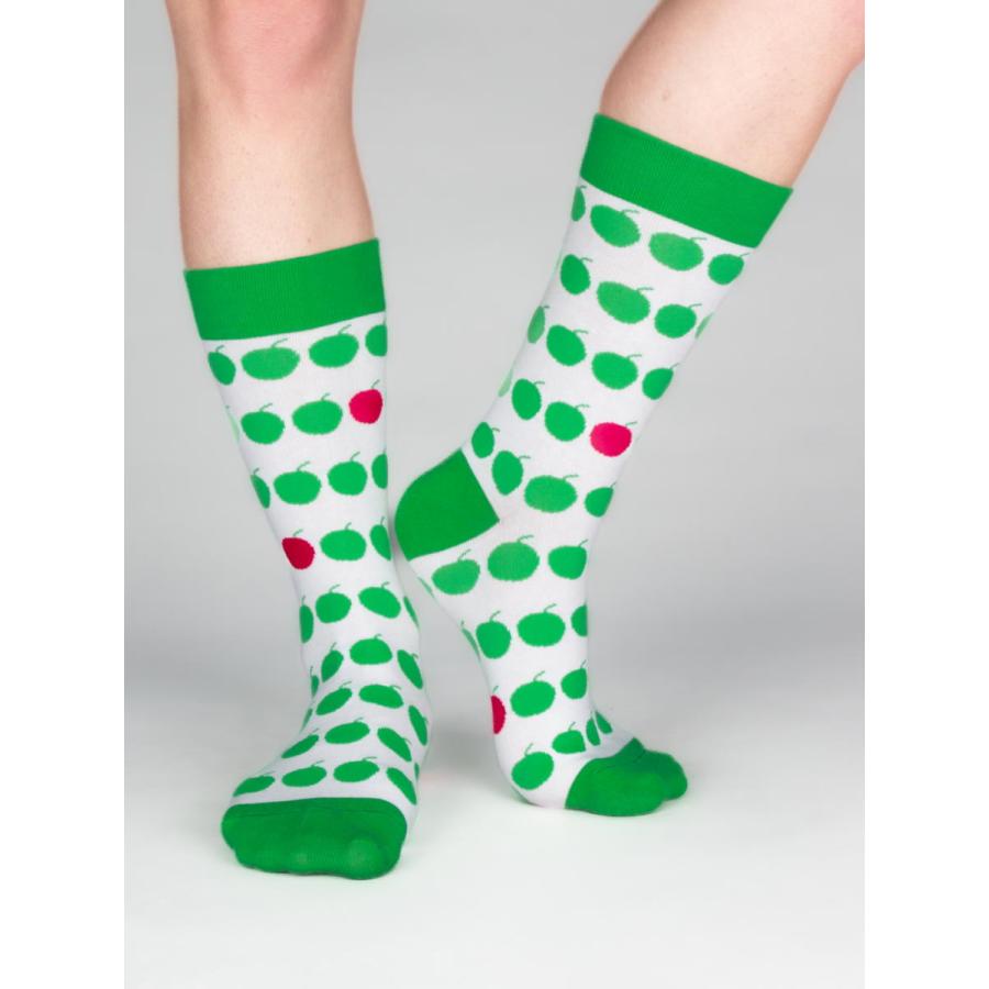 CotonDoux（コトンドゥ） ソックス 靴下 くつした メンズ 男女兼用 柄 ポップ 可愛い オシャレ お洒落 かわいい 青りんご  s42626 |  | 04