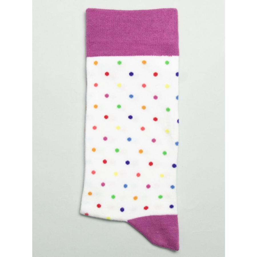 CotonDoux（コトンドゥ） ソックス 靴下 くつした メンズ 男女兼用 柄 ポップ 可愛い オシャレ お洒落 かわいい 派手 カラフル ドット   s42629 |  | 01