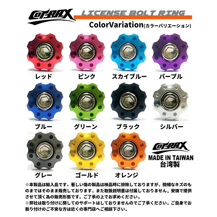 COTRAX】ナンバーボルト ナンバープレート用 M6ステンボルト 台湾製