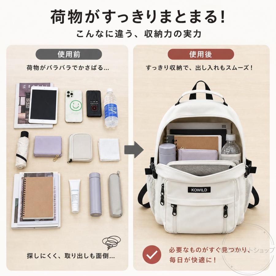 リュック リュックサック バックパック おしゃれ レディース メンズ ナイロン 大容量 軽量 撥水 a4 pc 2way 通学 通勤 学生 旅行 スポーツ |  | 05