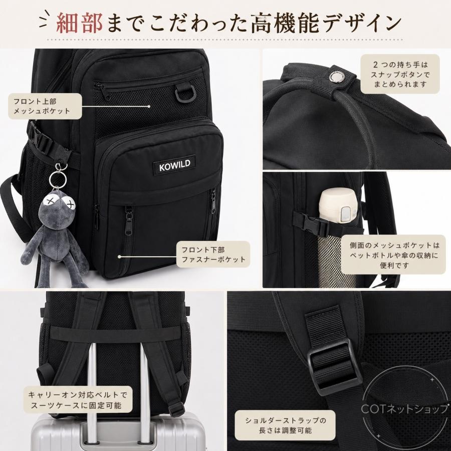 リュック リュックサック バックパック おしゃれ レディース メンズ ナイロン 大容量 軽量 撥水 a4 pc 2way 通学 通勤 学生 旅行 スポーツ |  | 06
