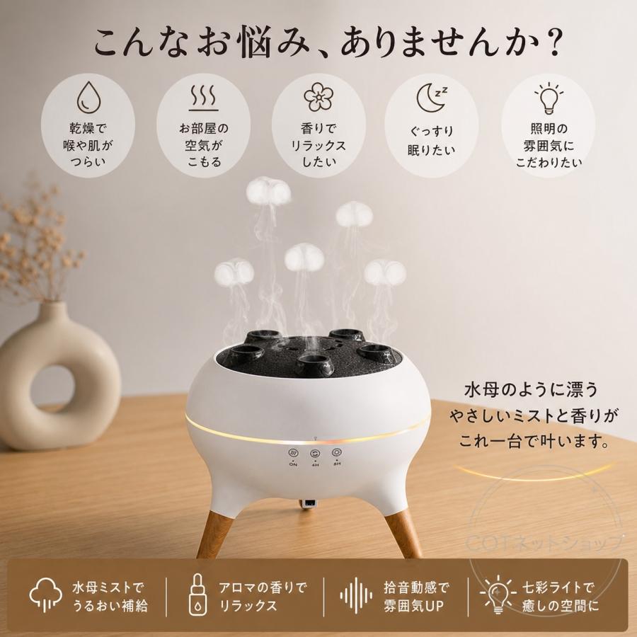 加湿器 卓上 250ml 超音波加湿器 小型 ミスト調節 2段階加湿 LEDライト付 静音 お手入れ簡単 デスク用 コンパクト 省スペース 乾燥対策 花粉対策 オフィス 寝室 |  | 01
