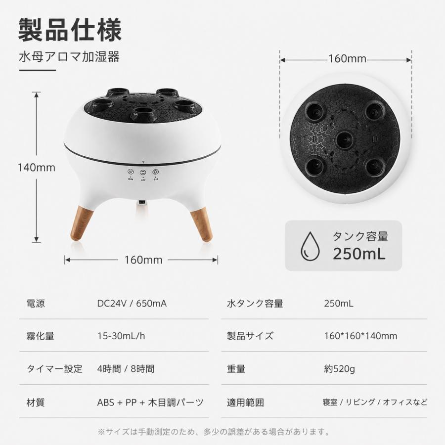 2026最新型 加湿器 卓上 250ml 超音波加湿器 小型 卓上加湿器 ミスト調節 2段階加湿 LEDライト付 静音 お手入れ簡単 ウイルス対策 乾燥防止 花粉 オフィス |  | 06