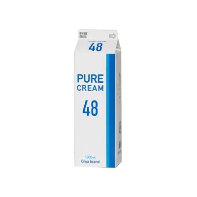 cotta（コッタ） <冷蔵>オーム乳業 ピュアクリーム48％ 1L☆ : cotta