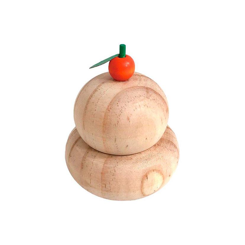 お正月飾り 木製鏡餅 中 | cotta