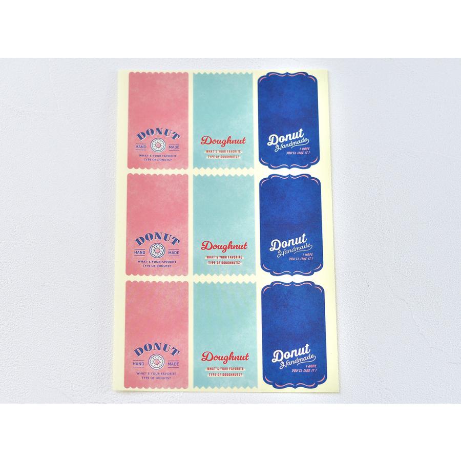 cotta ドーナツヘッダーシール3種アソート ポップ(9片) | cotta