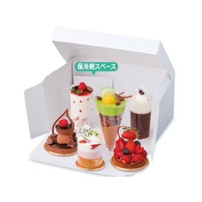 cotta（コッタ） ケーキ箱 ロックBOX 120-ホワイト 3.5×5 : cotta