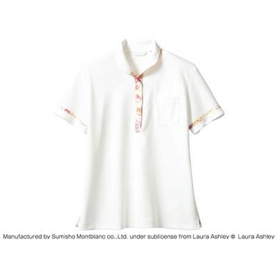 LAURA ASHLEY ニットシャツ LW201-12(オフホワイト アメリ ピンク) S
