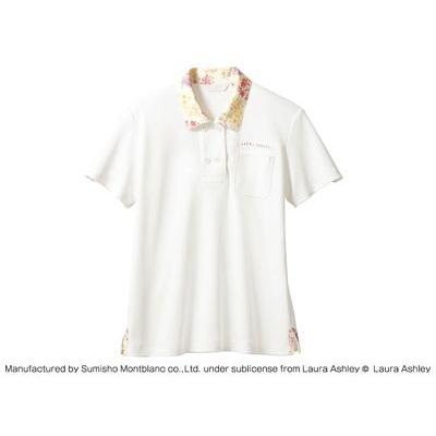 LAURA　ASHLEY　ニットシャツ　ピンク)　S　LW202-12(オフホワイト　アメリ