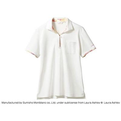 LAURA　ASHLEY　ニットシャツ　ピンク)　M　LW203-12(オフホワイト　アメリ