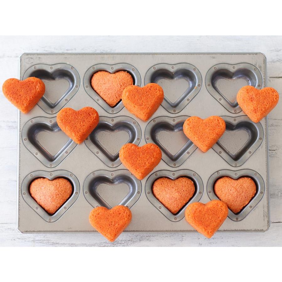 松永製作所 シルバーナチュラルハート天板 12P マドレーヌ