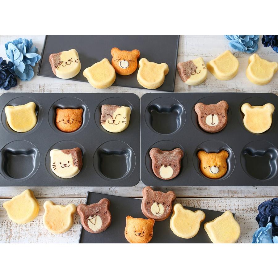 cotta（コッタ） イングリッシュマフィン型 ねこ(6個取り) : cotta