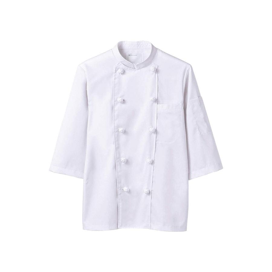サマーコックコート・長袖KD−4183L （ホワイト） SKT5205