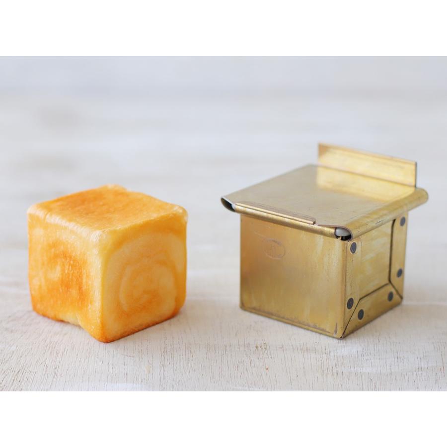松永製作所 黄金 キューブ 50角3個セット cotta（コッタ） 松永製作所 黄金キューブ食パン型 5cm 蓋付き : cotta