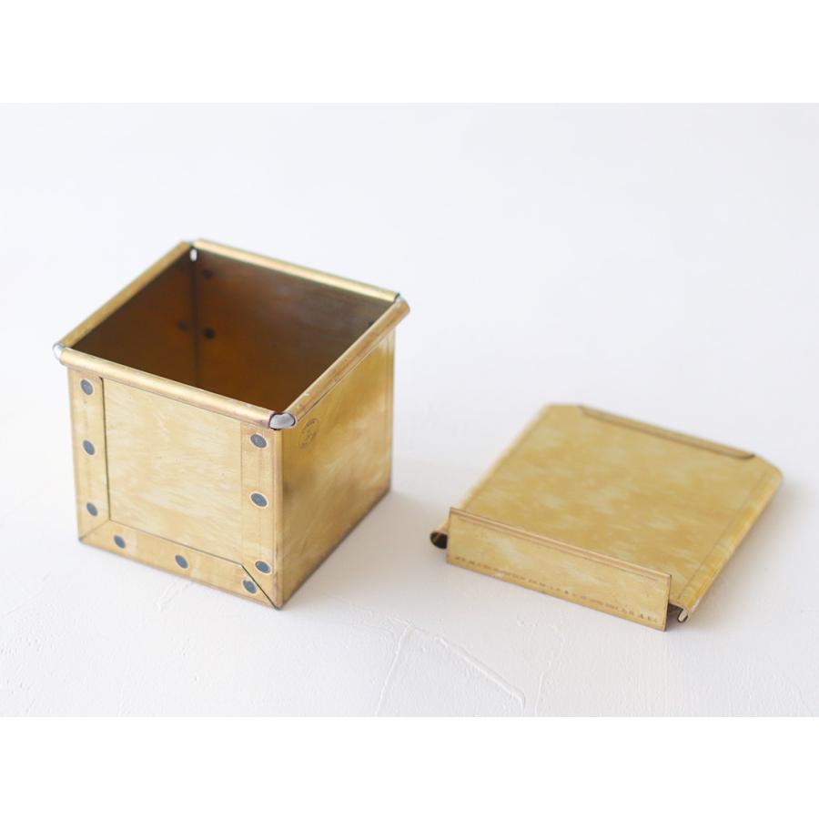 松永製作所 黄金 キューブ 50角3個セット cotta（コッタ） 松永製作所 黄金キューブ食パン型 7.5cm 蓋付き