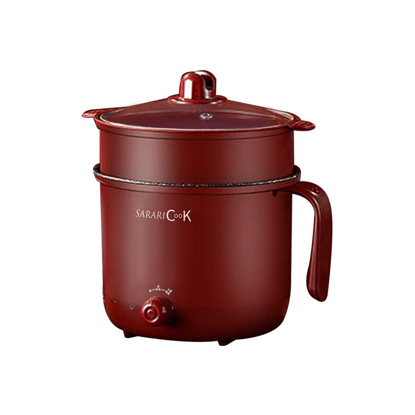 小型電気鍋 レッド | cotta