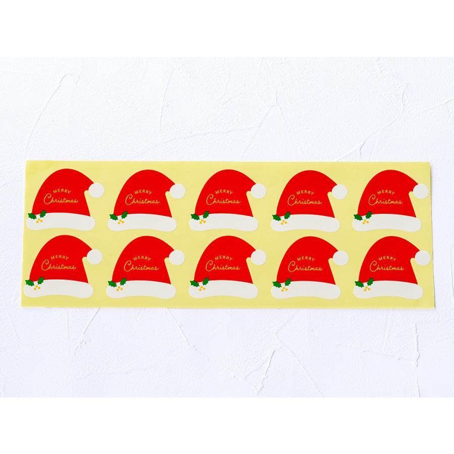 キャラクター ステッカー 4枚セット サンタ帽子 楽天市場】サンタ帽子（シール・ステッカー｜ギフトラッピング用品