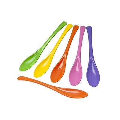 カラフルプラスチックスプーン6本セット cotta（コッタ） カラフル 細身スプーン6本セット : cotta - 通販