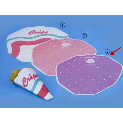 cotta（コッタ） 【少量販売】変形型クレープ包装紙 (バイオレット