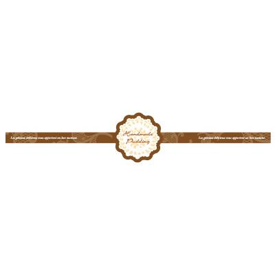 在庫処分大特価 少量販売 プリン用帯シール 花型 ブラウン 10枚 Shipsctc Org