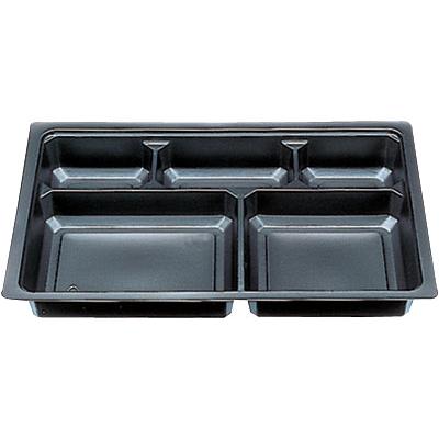 cotta - [容れもの売りわたす]中仕切り 90-60 A黒 使い捨て弁当箱、紙バック-弁当箱、水筒