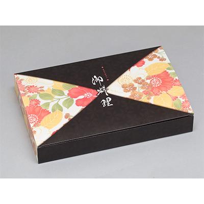 [ケース販売]紙ボックス 90-60 黒椿（中仕切付）A黒